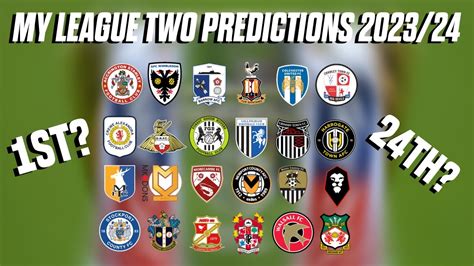 League Two Predictions .